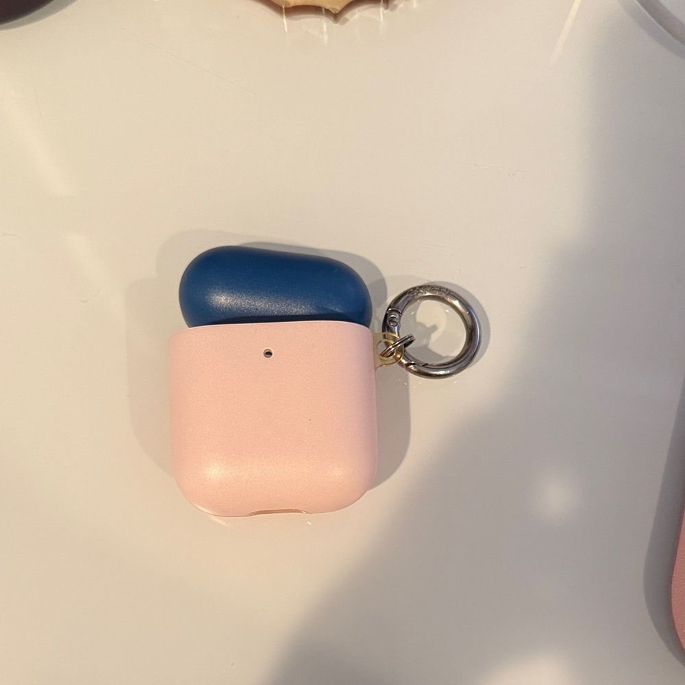 Pink and Blue Wireless Earbuds with Case for apple airpods